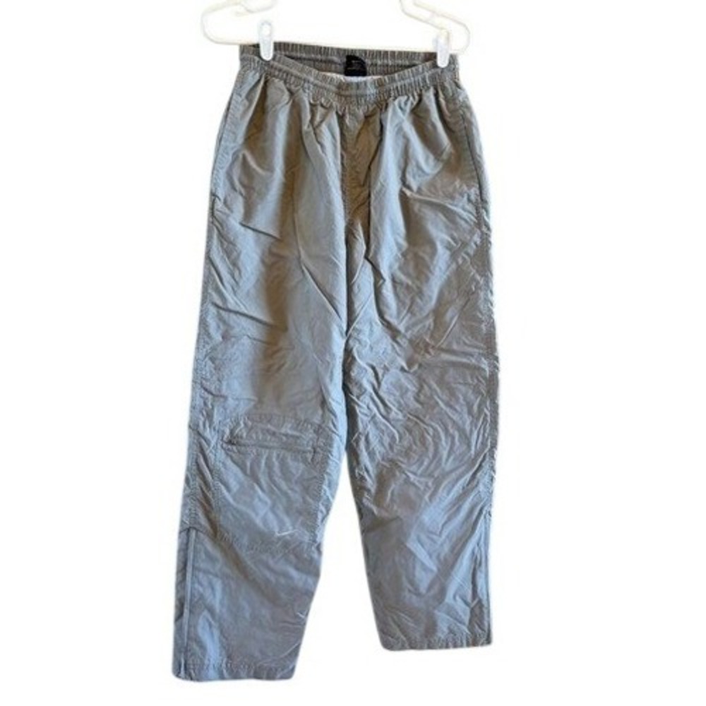 Vintage Nike Green Khaki Atheltic Pants Zip Ankle Athletic Women's S Gorpcore